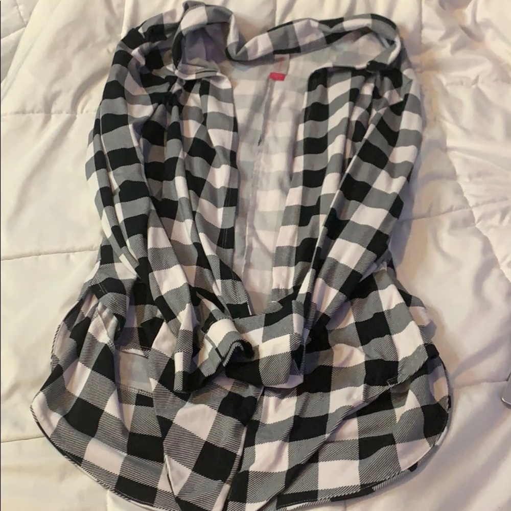 Soft black and white Flannel